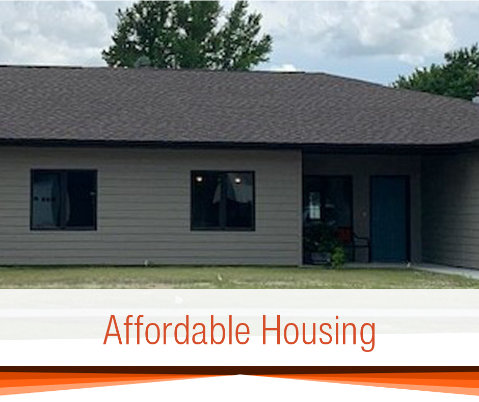 Picture of housing duplex in rural Nebraska