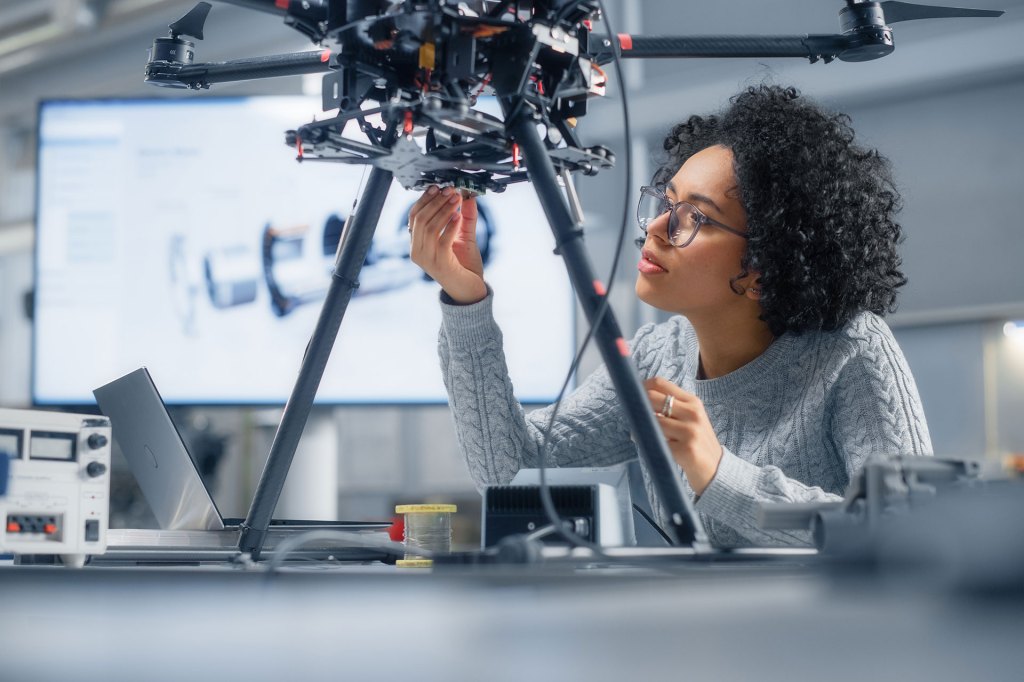 Developing Software for Modern Drone Control in the Research Center Laboratory.
